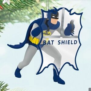 Hallmark NEW Behind the Bat-Shield Ornament Batman Classic TV Series Retro